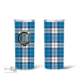 Scottish Roberton Clan Tartan Tumbler - Tall Glitter Tumbler Scottish Plaid Tartan Plaid