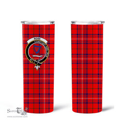 Scottish Rose Clan Tartan Tumbler - Tall Glitter Tumbler Scottish Plaid Tartan Plaid