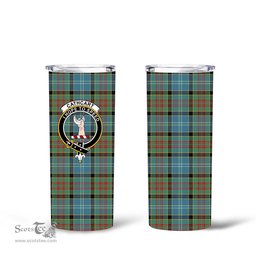Scottish Cathcart Clan Tartan Tumbler - Tall Glitter Tumbler Scottish Plaid Tartan Plaid