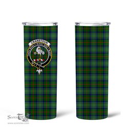 Scottish Cranstoun Clan Tartan Tumbler - Tall Glitter Tumbler Scottish Plaid Tartan Plaid