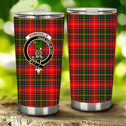 Scottish Somerville Clan Tartan Tumbler - Stainless Steel Glitter Tumbler Scottish Plaid Tartan Plaid