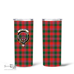 Scottish Dalziell Clan Tartan Tumbler - Tall Glitter Tumbler Scottish Plaid Tartan Plaid