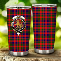 Scottish Gow (or McGouan) Clan Tartan Tumbler - Stainless Steel Glitter Tumbler Scottish Plaid Tartan Plaid
