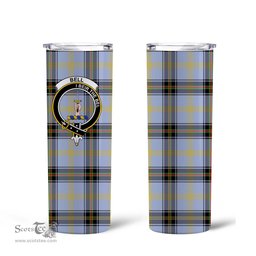 Scottish Bell Clan Tartan Tumbler - Tall Glitter Tumbler Scottish Plaid Tartan Plaid