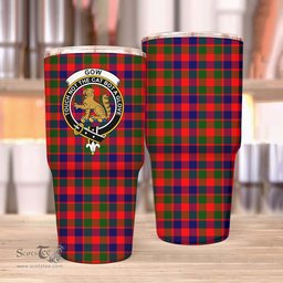Scottish Gow (or McGouan) Clan Tartan Tumbler - Stainless Steel Glitter Tumbler Scottish Plaid Tartan Plaid