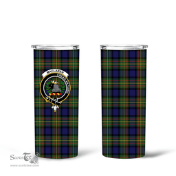 Scottish MacLaren Clan Tartan Tumbler - Tall Glitter Tumbler Scottish Plaid Tartan Plaid