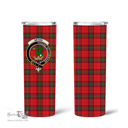 Scottish -on Clan Tartan Tumbler - Tall Glitter Tumbler Scottish Plaid Tartan Plaid