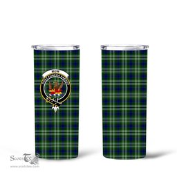 Scottish Mow Clan Tartan Tumbler - Tall Glitter Tumbler Scottish Plaid Tartan Plaid