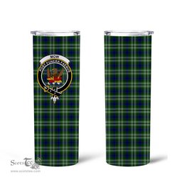 Scottish Mow Clan Tartan Tumbler - Tall Glitter Tumbler Scottish Plaid Tartan Plaid
