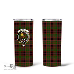 Scottish Buchan Clan Tartan Tumbler - Tall Glitter Tumbler Scottish Plaid Tartan Plaid
