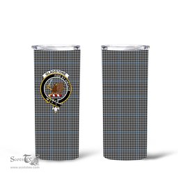 Scottish Gladstone Clan Tartan Tumbler - Tall Glitter Tumbler Scottish Plaid Tartan Plaid
