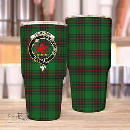 Scottish Primrose Clan Tartan Tumbler - Stainless Steel Glitter Tumbler Scottish Plaid Tartan Plaid