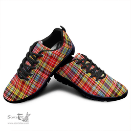 Scottish Drummond of Strathallan Clan Tartan Sneakers - Classic Scottish Plaid Tartan Plaid