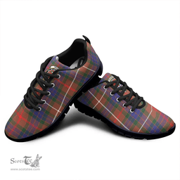 Scottish Fraser Hunting Modern Clan Tartan Sneakers - Crest Classic Scottish Plaid Tartan Plaid
