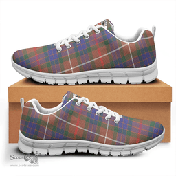 Scottish Fraser Hunting Modern Clan Tartan Sneakers - Crest Classic Scottish Plaid Tartan Plaid