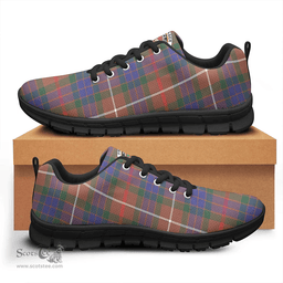 Scottish Fraser Hunting Modern Clan Tartan Sneakers - Crest Classic Scottish Plaid Tartan Plaid