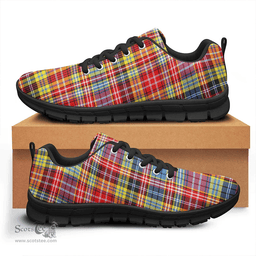Scottish Drummond of Strathallan Clan Tartan Sneakers - Classic Scottish Plaid Tartan Plaid