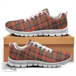 Scottish Cumming Hunting Weathered Clan Tartan Sneakers - Crest Classic Scottish Plaid Tartan Plaid