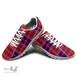 Scottish Cameron of Lochiel Modern Clan Tartan Sneakers - Crest Classic Scottish Plaid Tartan Plaid