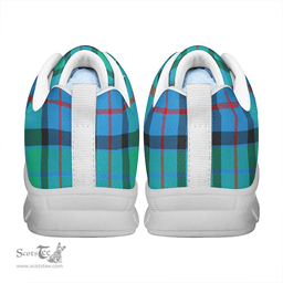 Scottish Flower Of Scotland Clan Tartan Sneakers - Classic Scottish Plaid Tartan Plaid