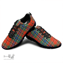 Scottish MacLean of Duart Ancient Clan Tartan Sneakers - Classic Scottish Plaid Tartan Plaid