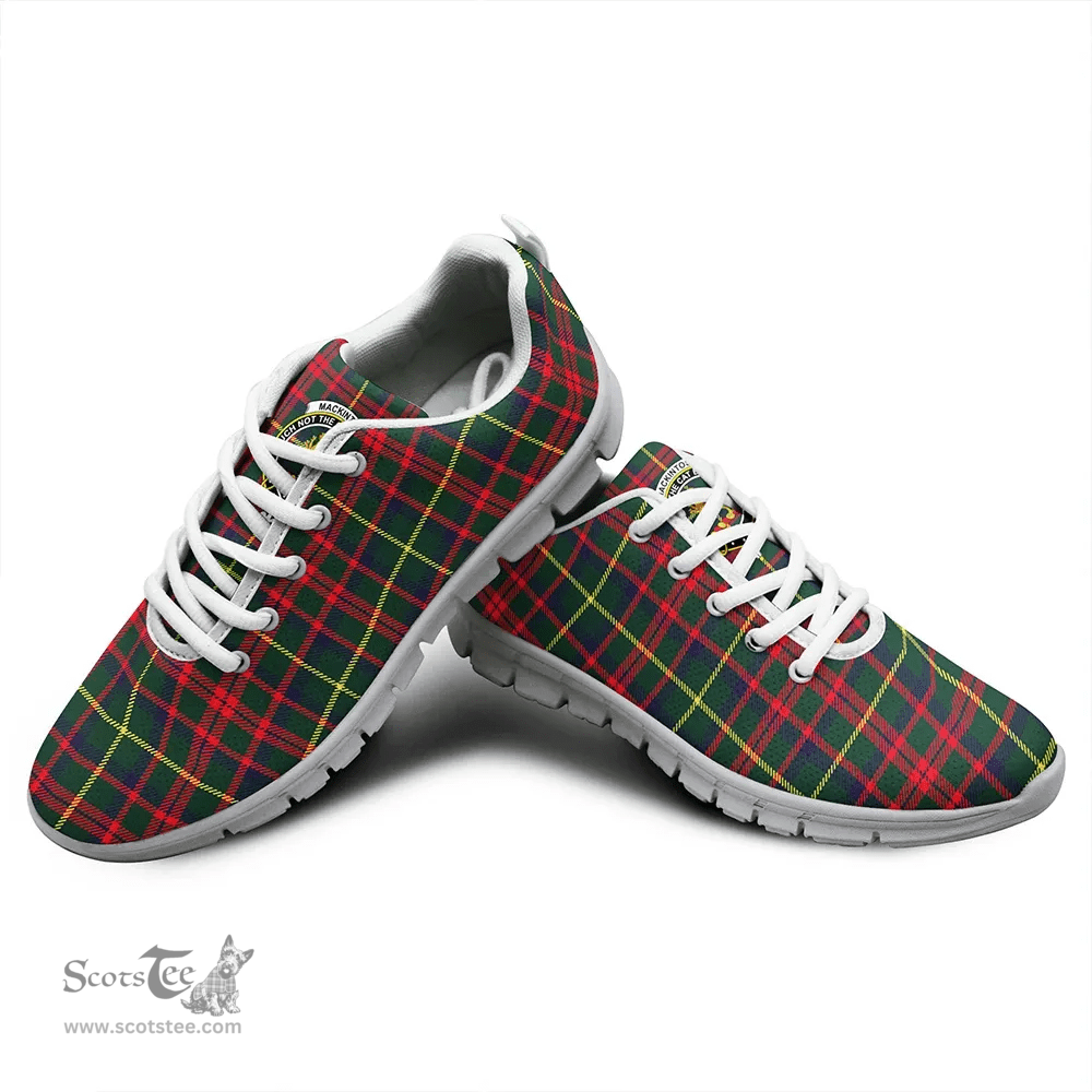 Scottish MacKintosh Hunting Modern Clan Tartan Sneakers - Crest Classic Scottish Plaid Tartan Plaid