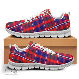Scottish Cameron of Lochiel Modern Clan Tartan Sneakers - Crest Classic Scottish Plaid Tartan Plaid