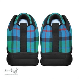 Scottish Flower Of Scotland Clan Tartan Sneakers - Classic Scottish Plaid Tartan Plaid