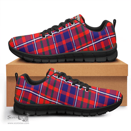 Scottish Cameron of Lochiel Modern Clan Tartan Sneakers - Crest Classic Scottish Plaid Tartan Plaid