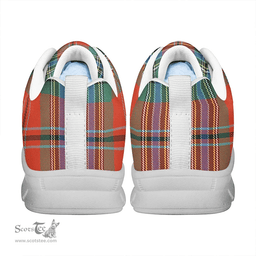 Scottish MacLean of Duart Ancient Clan Tartan Sneakers - Classic Scottish Plaid Tartan Plaid