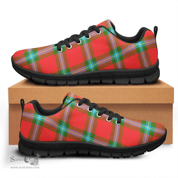 Scottish MacLaine of Loch Buie Clan Tartan Sneakers - Classic Scottish Plaid Tartan Plaid