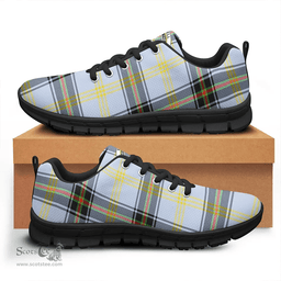 Scottish Bell of the Borders Clan Tartan Sneakers - Crest Classic Scottish Plaid Tartan Plaid