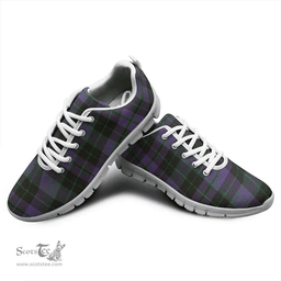 Scottish Clergy Green Clan Tartan Sneakers - Classic Scottish Plaid Tartan Plaid