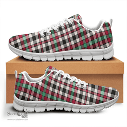 Scottish Borthwick Dress Ancient Clan Tartan Sneakers - Crest Classic Scottish Plaid Tartan Plaid