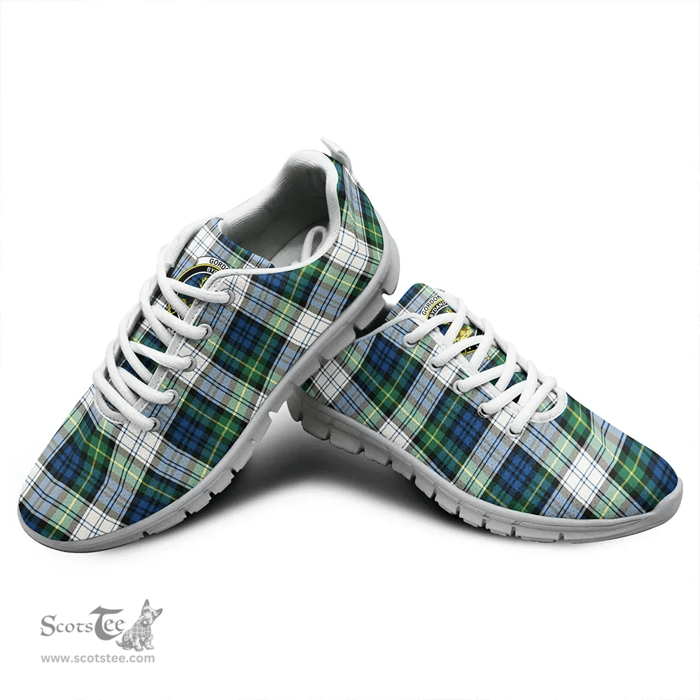 Scottish Gordon Dress Ancient Clan Tartan Sneakers - Crest Classic Scottish Plaid Tartan Plaid