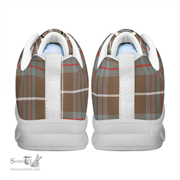Scottish MacIntyre Hunting Weathered Clan Tartan Sneakers - Crest Classic Scottish Plaid Tartan Plaid