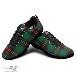 Scottish Chisholm Hunting Ancient Clan Tartan Sneakers - Crest Classic Scottish Plaid Tartan Plaid