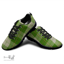 Scottish Cunningham Dress Green Dancers Clan Tartan Sneakers - Classic Scottish Plaid Tartan Plaid