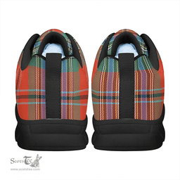 Scottish MacLean of Duart Ancient Clan Tartan Sneakers - Classic Scottish Plaid Tartan Plaid
