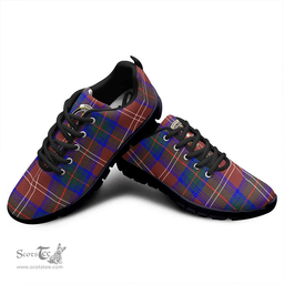 Scottish Chisholm Hunting Modern Clan Tartan Sneakers - Crest Classic Scottish Plaid Tartan Plaid