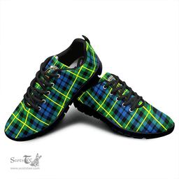 Scottish Campbell of Breadalbane Ancient Clan Tartan Sneakers - Crest Classic Scottish Plaid Tartan Plaid