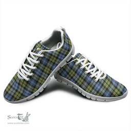 Scottish Campbell Faded Clan Tartan Sneakers - Crest Classic Scottish Plaid Tartan Plaid