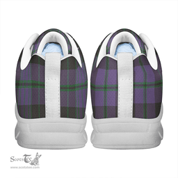 Scottish Clergy Green Clan Tartan Sneakers - Classic Scottish Plaid Tartan Plaid