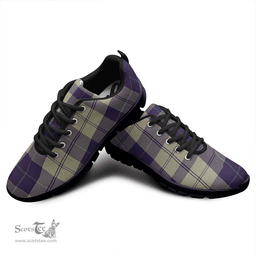 Scottish Cunningham Dress Blue Dancers Clan Tartan Sneakers - Classic Scottish Plaid Tartan Plaid