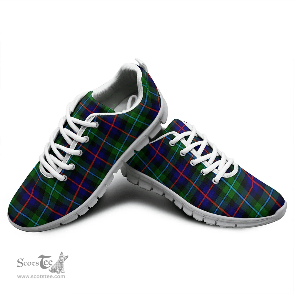 Scottish Campbell of Cawdor Modern Clan Tartan Sneakers - Classic Scottish Plaid Tartan Plaid