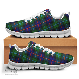 Scottish Campbell of Cawdor Modern Clan Tartan Sneakers - Classic Scottish Plaid Tartan Plaid