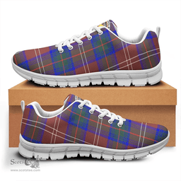 Scottish Chisholm Hunting Modern Clan Tartan Sneakers - Crest Classic Scottish Plaid Tartan Plaid