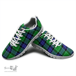 Scottish Graham of Menteith Modern Clan Tartan Sneakers - Crest Classic Scottish Plaid Tartan Plaid