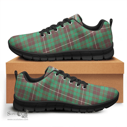 Scottish MacKinnon Hunting Ancient Clan Tartan Sneakers - Crest Classic Scottish Plaid Tartan Plaid
