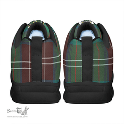 Scottish Chisholm Hunting Ancient Clan Tartan Sneakers - Crest Classic Scottish Plaid Tartan Plaid